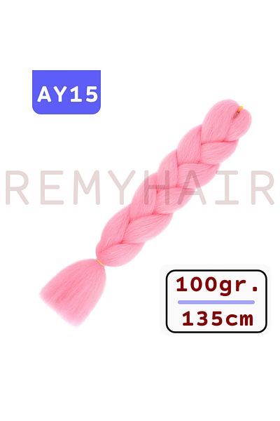 REMY HAİR African Braid Hair - Light Pink Ay15 - 100gr