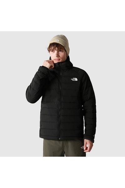 THE NORTH FACE Belleview Stretch Down Hoodie (600 Goose Down) Men's Winter Outdoor Coat Black