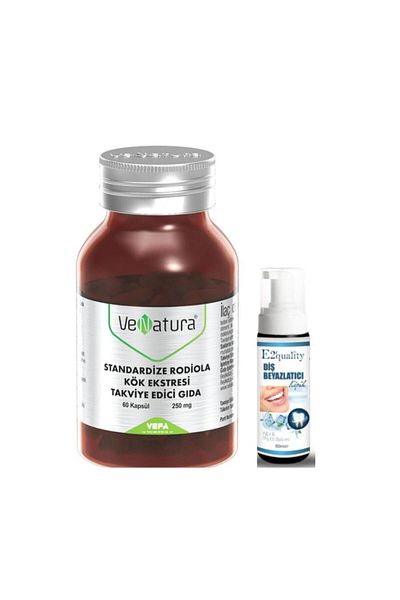 VeNatura Rodiola Root Extract - 60 Capsules Food Supplement, Whitening Foam Gift