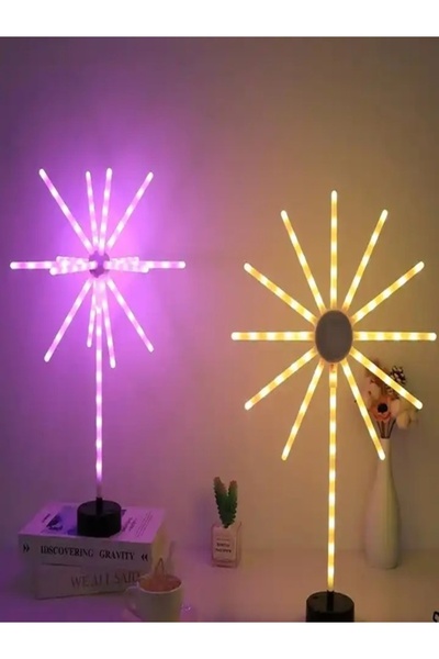 gaman Yeni Model Şık Tasarım Masaüstü Yıldız Görünümlü Meteor Yağmuru RGB Akı...