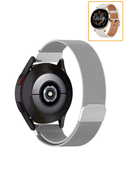 Tagomoon Huawei Watch Gt3 42mm Uyumlu Kordon Hasır Metal Örgü Tarz Mıknatıslı...
