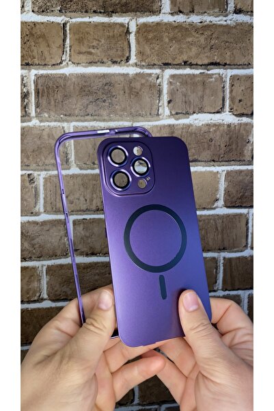 Kılıfsiparis İphone 14 Pro Max Titanium Metal 360 Derece Telefon Kılıfı