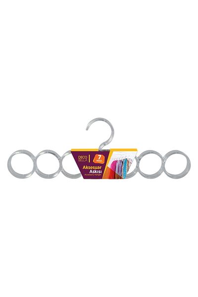 devigo 3 Pieces 7 Compartments Multifunctional Accessory Hanger Transparent Shawl Hanger Scarf Hanger Tie Hanger