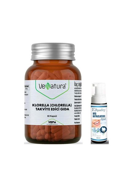 VeNatura Chlorella Chlorella 60 Capsules - Food Supplement and Teeth Whitening