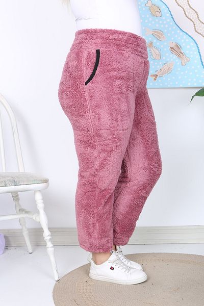 xlargebutik PLUS SIZE CLOTHING ROSEPLACE PLUSH FLEECE TROUSERS WARM PRODUCT