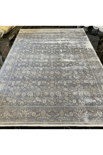 Hoomrugs Elexus Halı Diamond 3825 Açık Bej Gri Salon Halısı