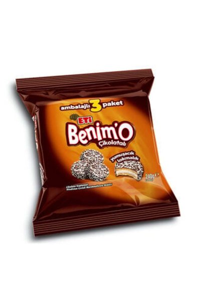 Eti (Eti Benimo Lokmalık Çikolatalı Bisküvi 3 x 80 gr