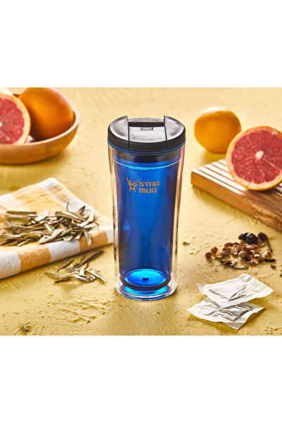 Star Termos Star Mug 350 ml Opak Seri - Mavi Çift Katmanlı Mug - Piknik Kamp ...