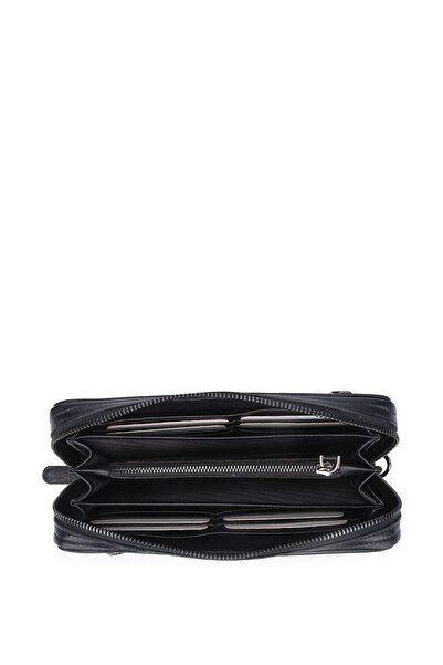 Grande 4274 Справжня шкіряна сумочка, портфель, клатч, чорний