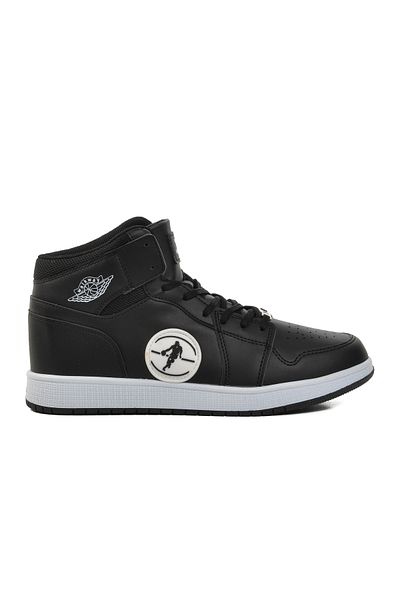 WALKWAY Sloga Hi Μαύρο-Μαύρο-Λευκό Ανδρικό Hi Sneaker