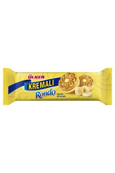 Ülker Ülker Rondo Banana Cream Biscuits - 4 Pcs 61 g