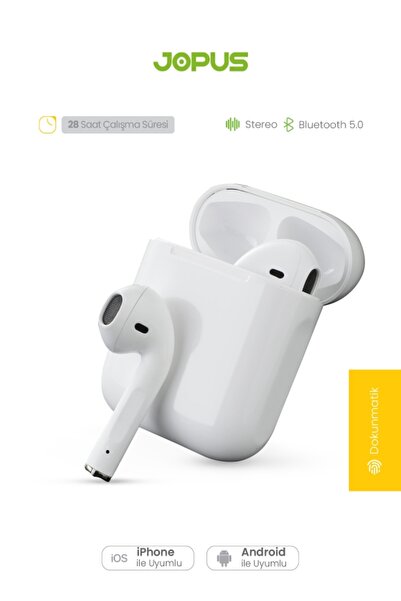 Jopus Joi-pods Mikrofonlu Bluetooth Kulaklık 28 Saat Konuşma Veya Müzik (YENİ...