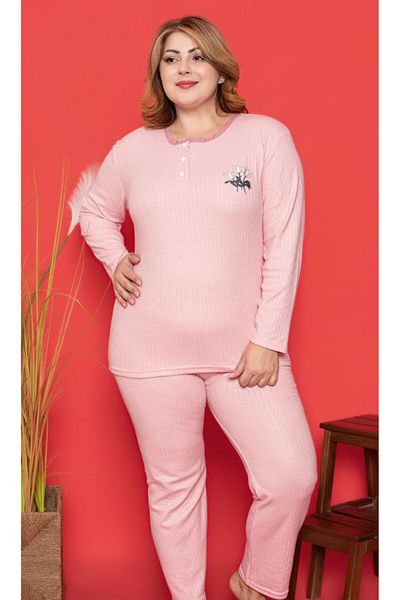 LİLA İÇ GİYİM SET DE PIJAMA MÂNĂ LUNGĂ IARNA STIL LATĂ