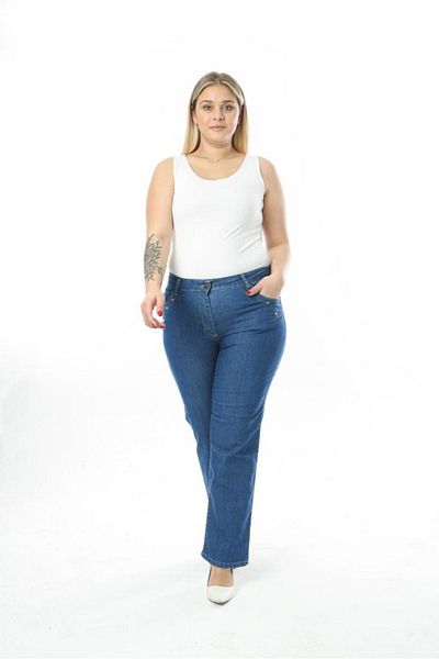 EYLÜL BUTİK WOMEN'S LARGE SIZE PIPE TROUSERS