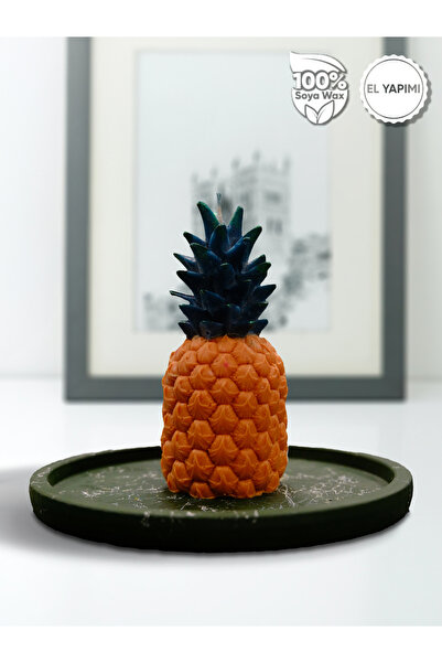 Ananas Mum - %100 Doğal Soya Wax'ından El Yapımı Mum