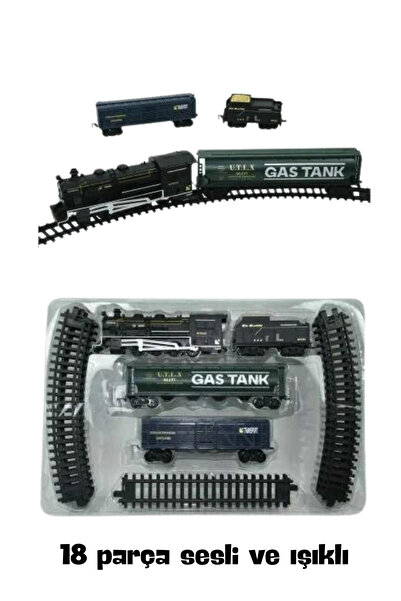 welcomein Oyuncak 18 Parça Sesli Ve Işıklı Tren Classic Tren Seti