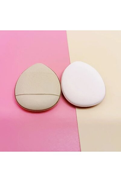 Canderel 3 Adet Mini Kozmetik Puf Parmak Yüz Makyaj Sünger Göz Altı Kapatıcı Kuru Islak Bez Süngeri