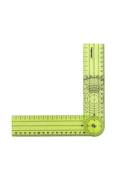 Yıldızlar Goniometer - Goniometer Ruler Plastic 35cm 360 Degree