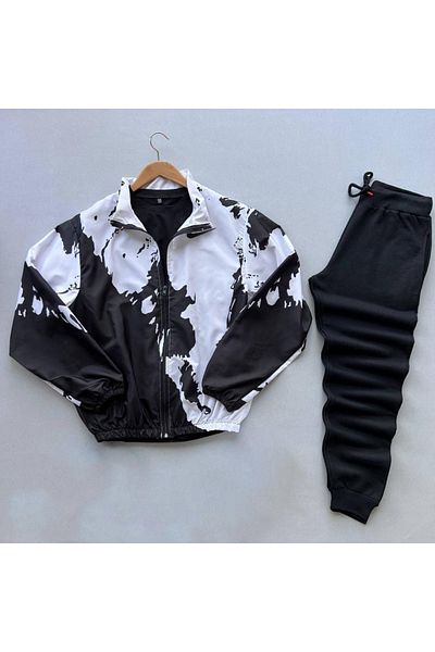 viperkombin Oversize Raincoat and Sweatpants 2-Piece Combination