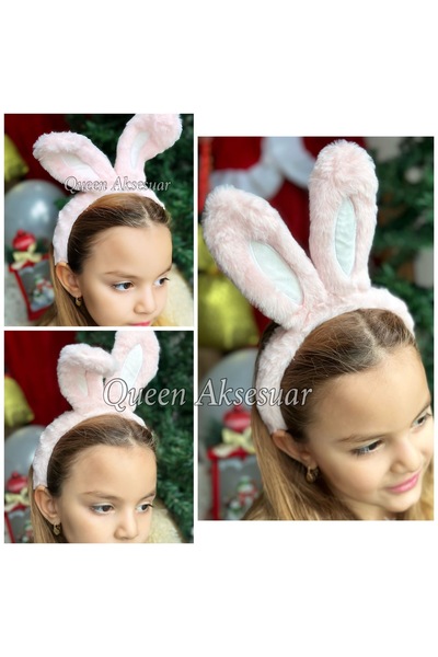 QUEEN AKSESUAR Coroană de iepure mobilă de lux importată, cu urechi mobile, c...