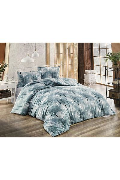 Umut Home Design King Size Elastic Sheet 180x200 Cm (2 Pillowcases)