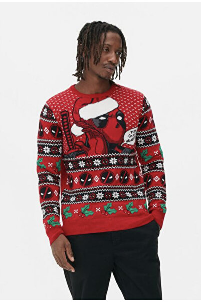 Köstebek Deadpool Christmas Christmas Themed Sweater