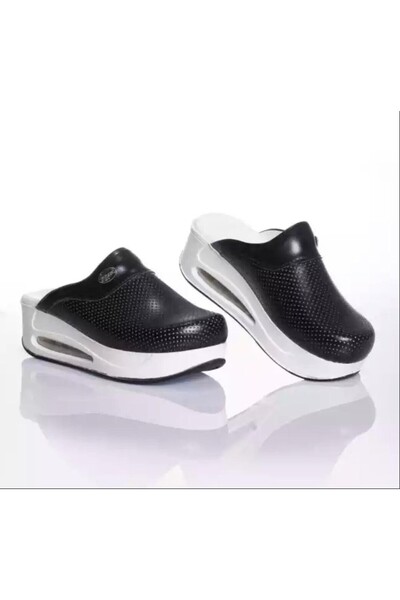 BLUMSABOTERLİK Blum Sabo Slippers Black Full Orthopedic and Anatomical Structured Women's Airmax Sabo Slippers 2022