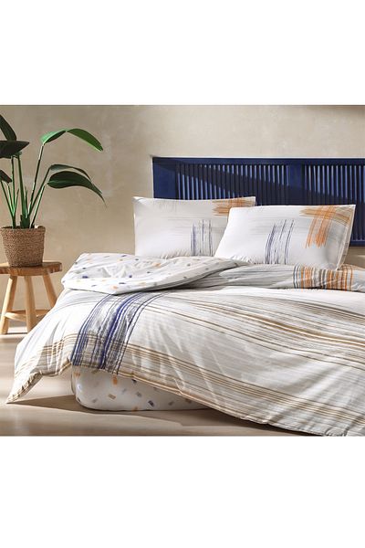 Taç Orion Denim Single Fleece Quilt - Printed