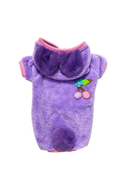 GedyCo Lilac Premium Plush Medium Breed Dog Sweatshirt (SUITABLE FOR DOGS BETWEEN 8-20 KG)