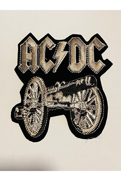 StüdyoÜmitTişört Acdc Pech Rigging and Jeans Patch Patches - 8 سم × 10 سم