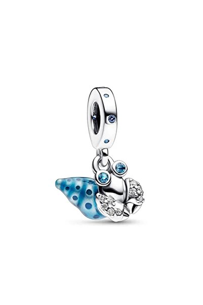 Lux Design 925 Ayar Gümüş Salyangoz Yengeç Sallantılı Charm