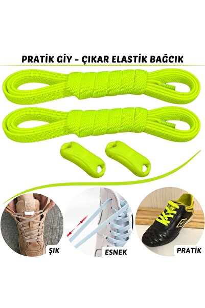 Palwin Pratik GiyÇıkar Elastik Akıllı Bağcık, Lastikli Ayakkabı Bağcığı Çocuk...