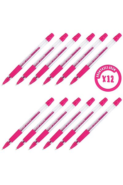 Pensan Glitter Gel Glitter Gel Pen 1.0mm 12 pcs (1 pack)