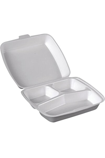 erze köpük tablot üç gözlü kapaklı (100 adetli)