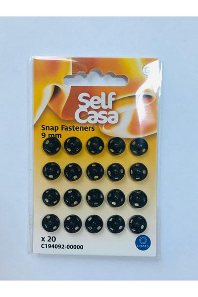 Self Casa Snap Brass Black Color 9 mm