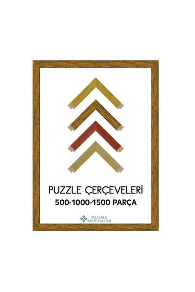 AS TİCARET Puzzle Frame Antique 30 Mm 48x68 1000 Pieces Brown