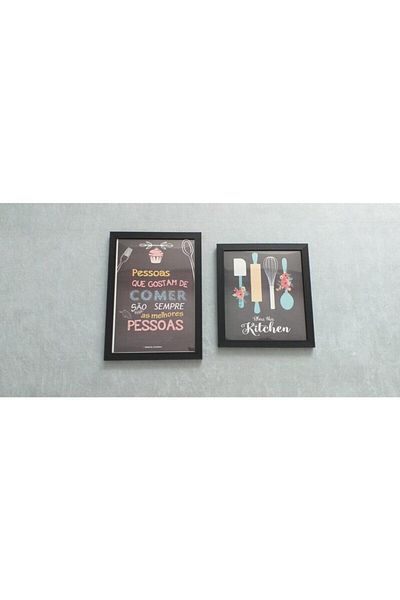 AS TİCARET 21*30 20*20 Sizes 2 Pieces Decorative Printing Painting Framed