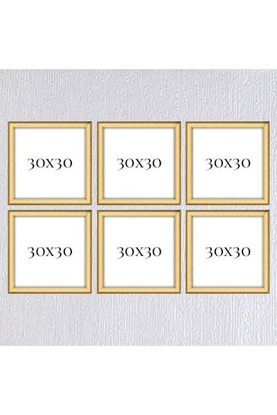 AS TİCARET Six-Piece 30x30 Frame (No Poster) - Bos1021
