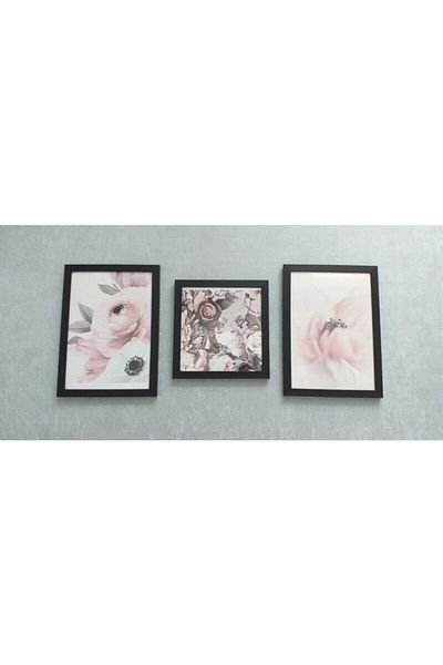 AS TİCARET 21*30 21*30 20*20 Sizes 3 Pieces Decorative Picture Framed