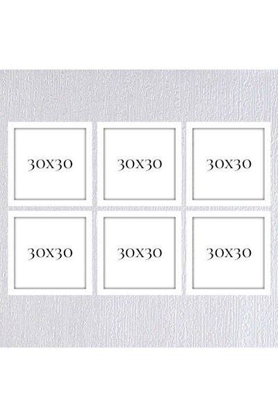 AS TİCARET Six-Piece 30x30 Frame (No Poster) - Bos1021