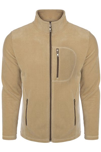 Vio Belle Men's Full Zipper Windproof 5 Pocket Fleece Jacket