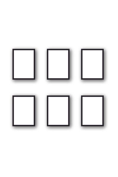 AS TİCARET 6 Pieces 13 X 18 Frame Photo Picture Frame Standing Model
