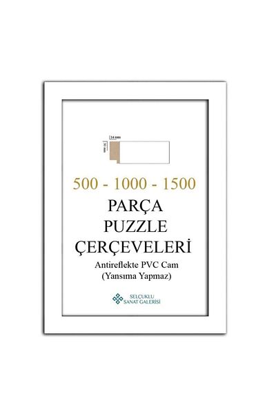 AS TİCARET Puzzle Frame 30 Mm 60x85 Cm (1500 Pieces) White