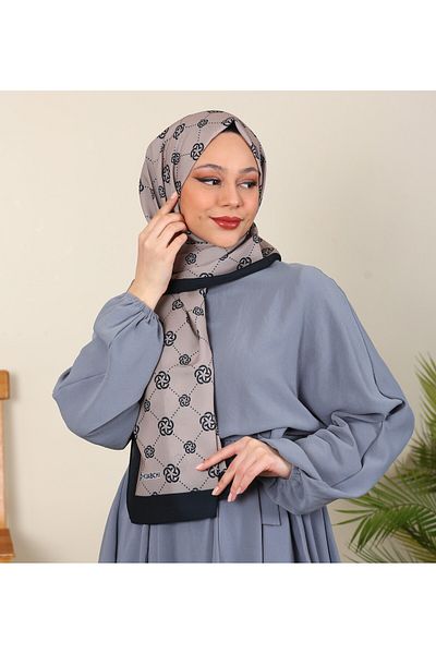 ERGÜL Μεταξωτό σάλι Medina με σχέδιο Hijabchi