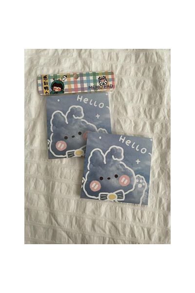 Rota Hediyelik Hello Sky Rabbit Memo Pad Square Notepad Kawaii Sanrio – Cinnamoroll Planner Cute Rabbit