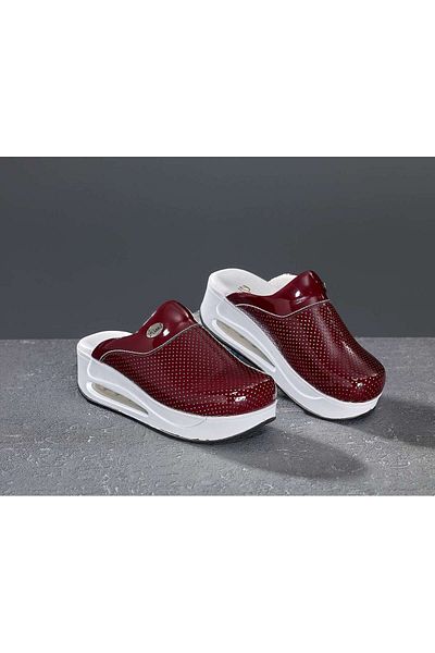 Dr. Mitra Sole Orthopedic Clogs 901 Claret Red