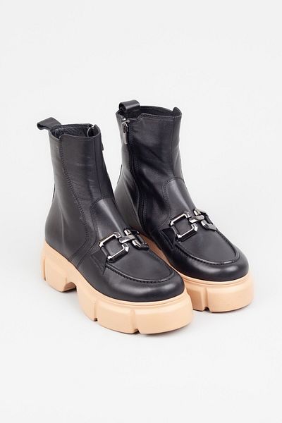 Adım Adım Women's Chain Detailed Genuine Leather Boots