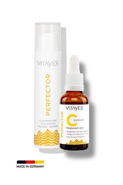 VITAYES C Vitamini %10 Hyalüronik Asit Cilt Serumu Ve Mor Halka Karşıtı Göz Ç...