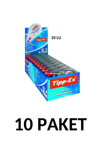 Tipp-Ex 10 Pack Mini Pocket Mouse Strip Corrector - Daksil 5mm X 6 Mt