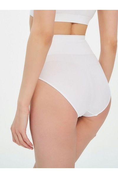 MİSTİRİK Mabet Model 3-Piece Waist and Belly Recovery High Waist Slip Panties White Color